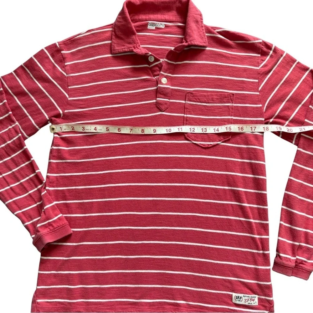 GAP Kids Red Polo‎ Shirt with White Accents
